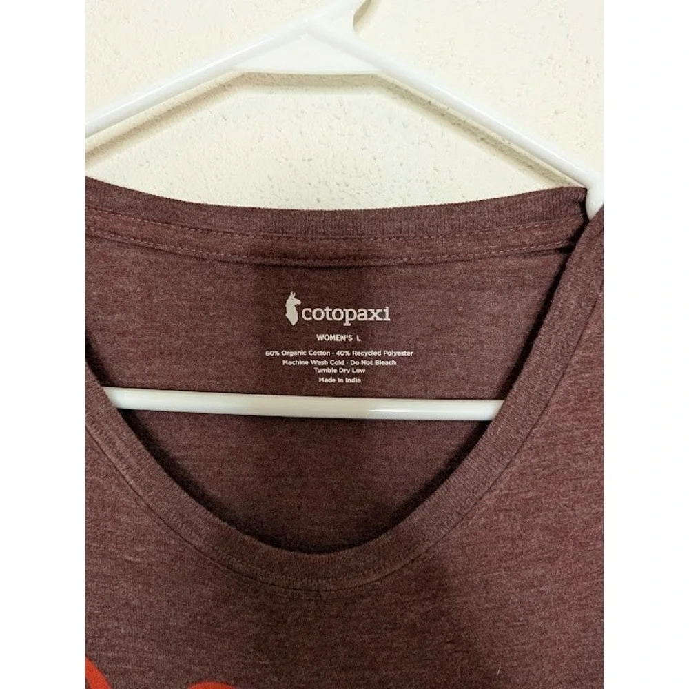 Cotopaxi‎ Do Good Hiking Outdoors Short Sleeve Organic T-shirt Sand Size Large